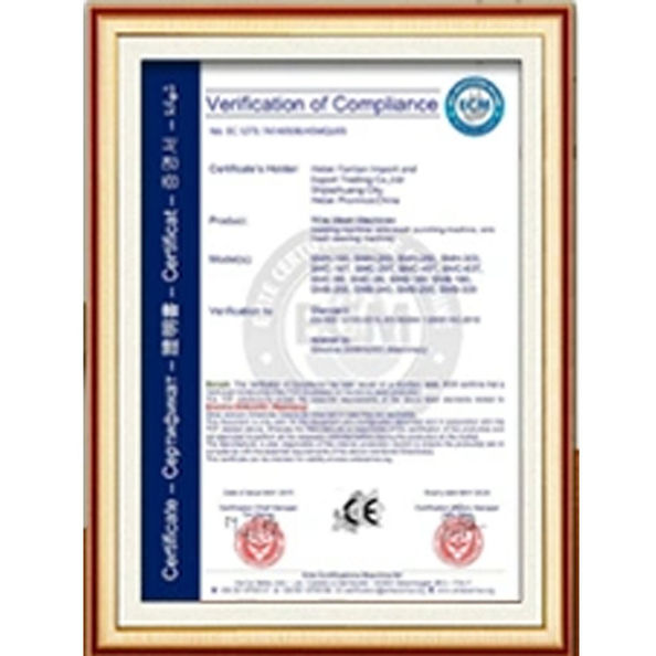 China Dongguan Zhaoyi Hardware Products Co., LTD. Certificações